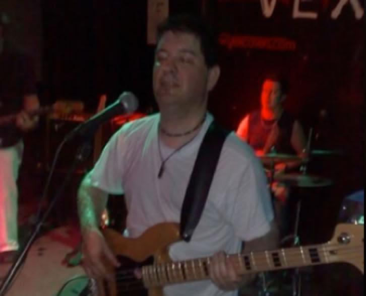 2008 December Blog Ballarat playing bass live with CB