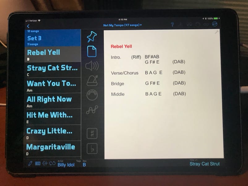 2018 August BandHelper screen live at Rock The Dock with NMT